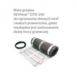 Mata grzejna DEVImat™ DTIF-200 87/0,5 + Devireg Touch biały
